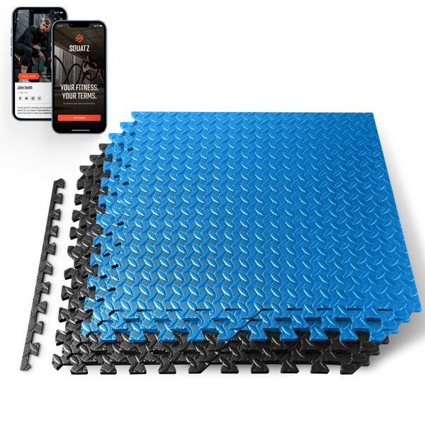 SereneLife Thick Puzzle Exercise Mat, EVA Foam Interlocking Tiles